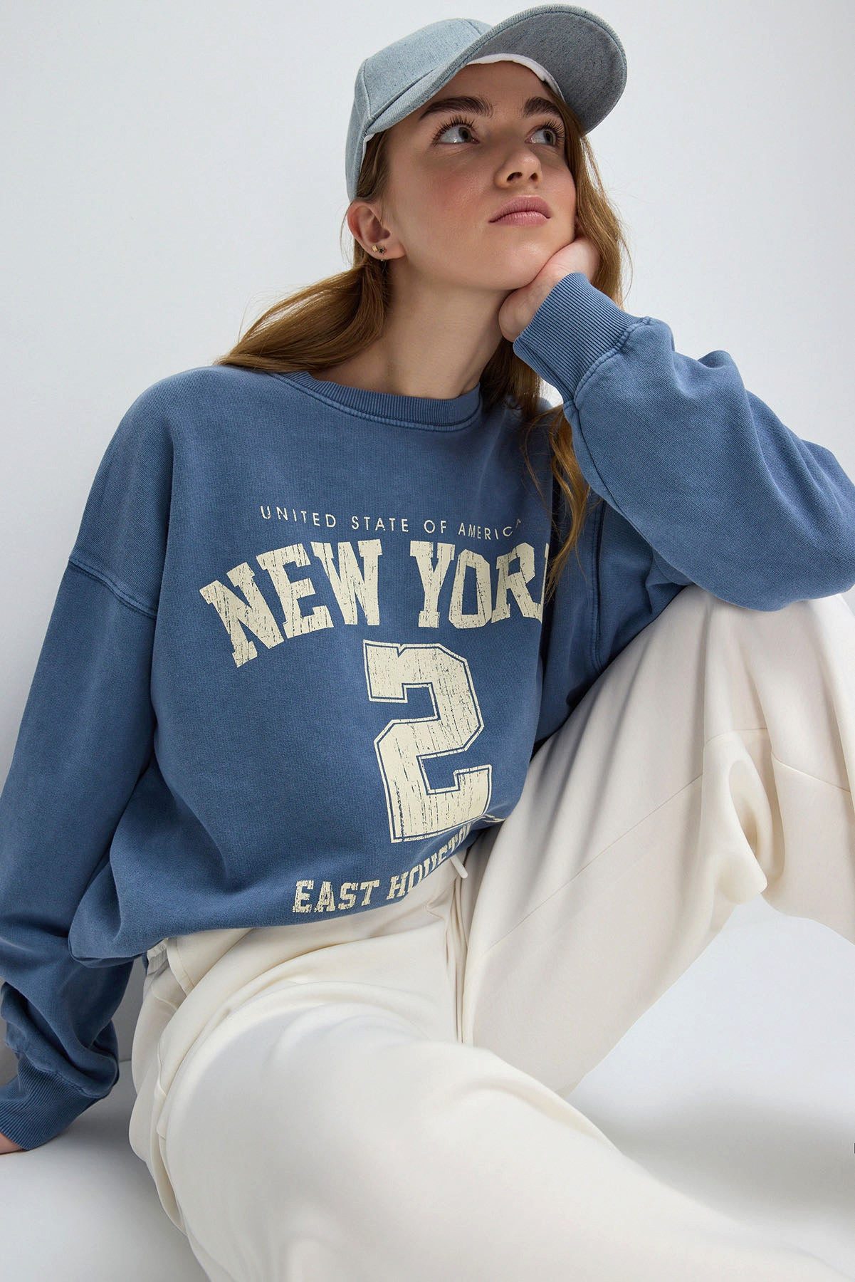 No Matter What Kapuzensweatshirt Bedrucktes Oversize-Sweatshirt – Bild 3 von 5