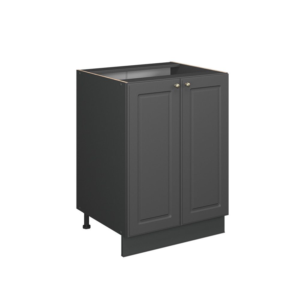Vicco Unterschrank Fame-Line, Anthrazit-Gold Landhaus/Anthrazit, 60 cm ohne Arbeitsplatte (1-St)