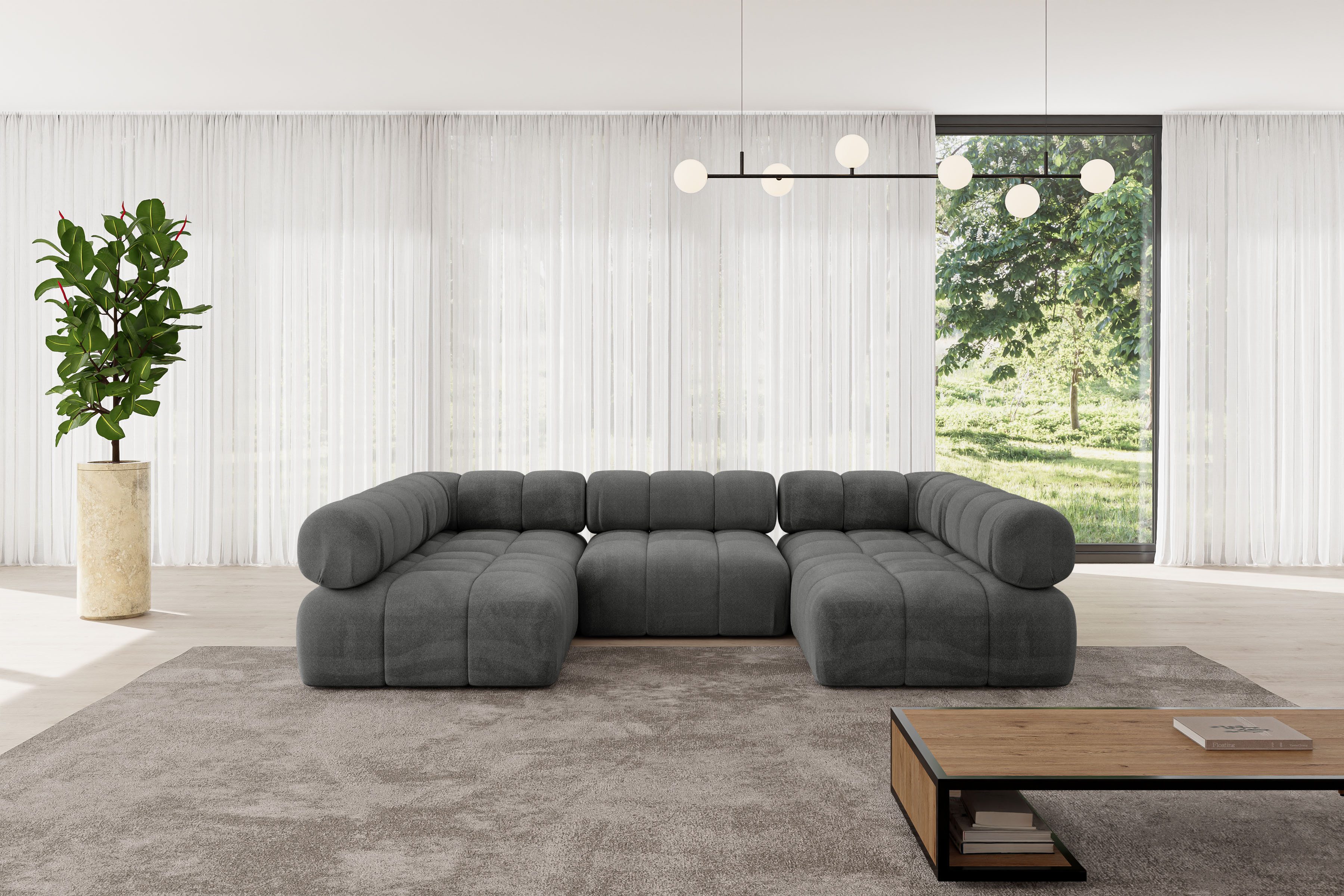 ALTDECOR Wohnlandschaft Garvo-U1, Corner Sofa U-Form günstig online kaufen