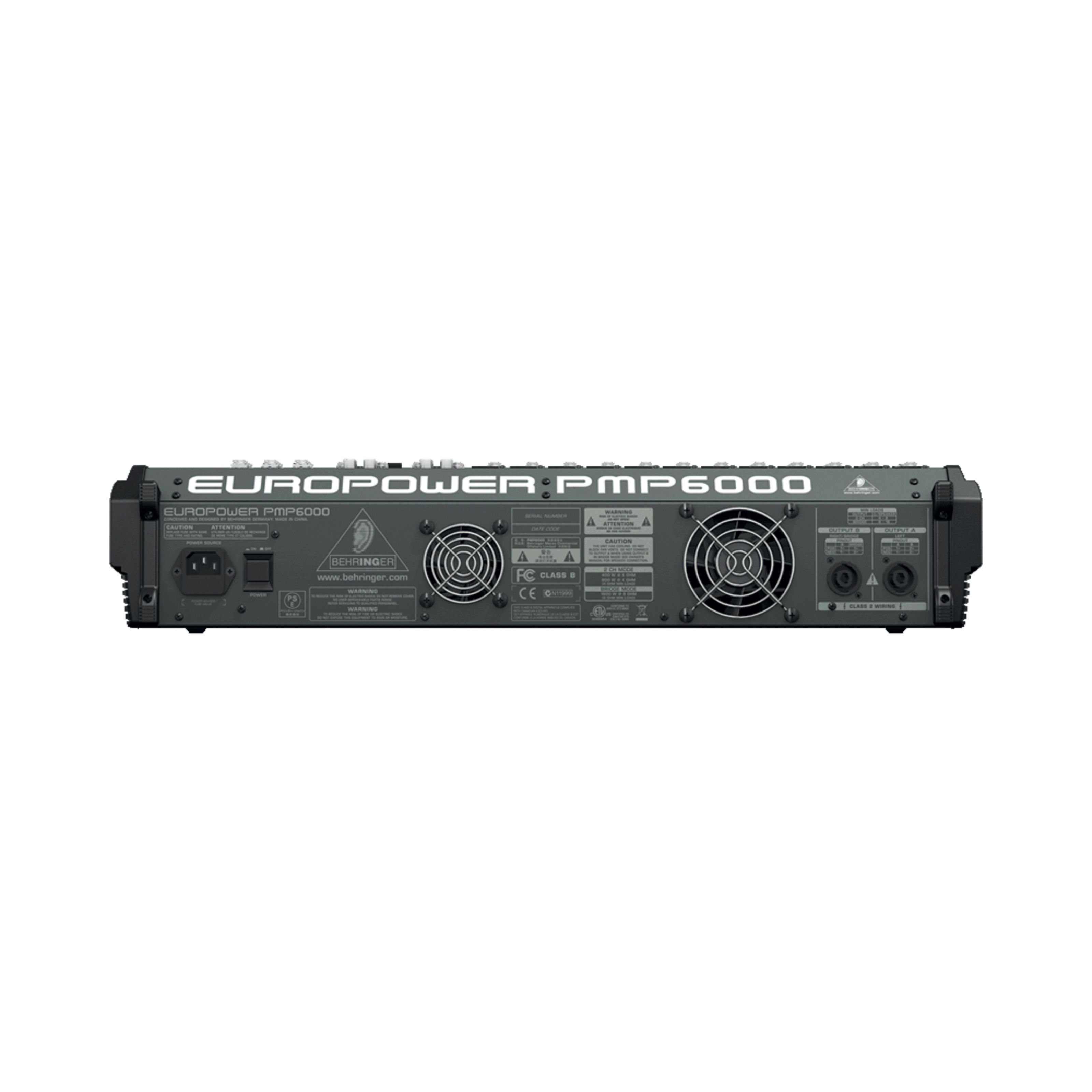 Behringer Mischverstärker (PMP6000 Powermixer, 2x 800 Watt/4 Ohm - Powermixer)