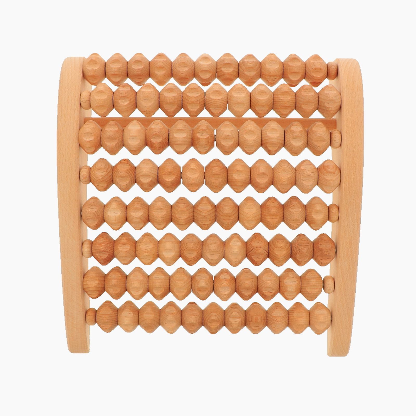 Gravidus Fußmassagegerät Fußmassageroller asymmetrisch Holz 28x26 cm – Bild 5 von 5