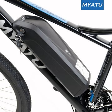 Myatu E-Bike 27,5 Zoll 1326 mit Shimano 21 Gang und 48V 10Ah Lithium-Akku, 21 Gang Shimano, Kettenschaltung, Heckmotor, bis 45-60km