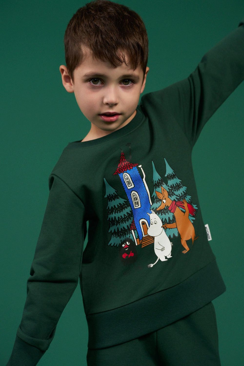 Moomin by Martinex Sweatshirt MOOMIN © Yard Fest Sweatshirt Green