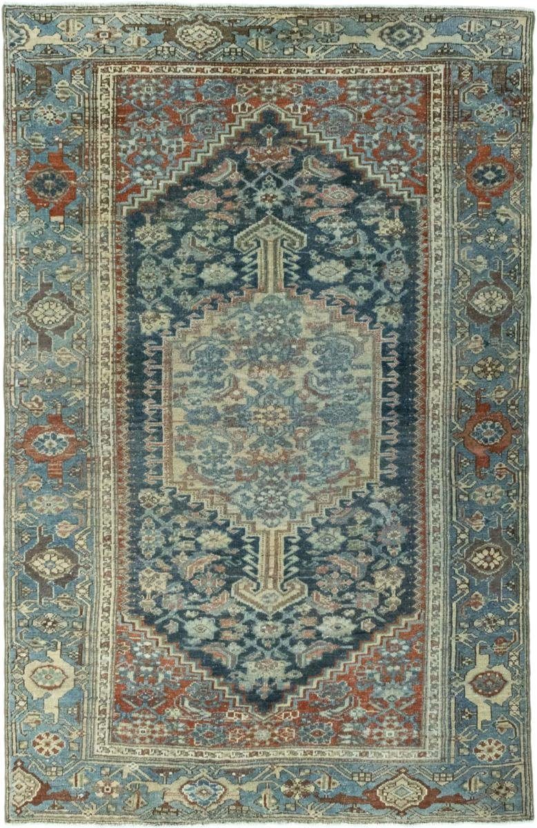 Orientteppich Hamadan 126x198 Handgeknüpfter Orientteppich / Perserteppich, Nain Trading, rechteckig, Höhe: 8 mm