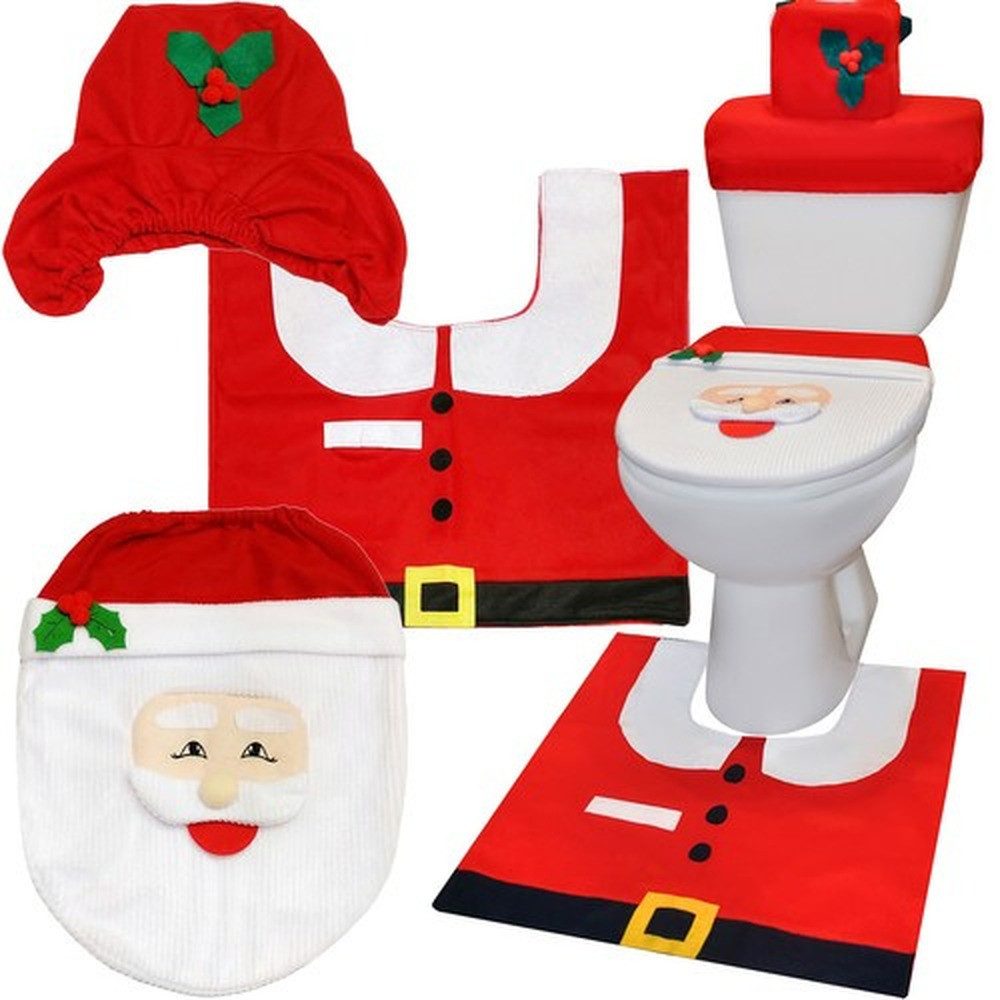 Ruhhy WC-Vorleger Badezimmerteppich Weihnachtsset, Höhe 5 günstig online kaufen