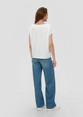 s.Oliver Shirttop Shirt mit Stickerei Stickerei