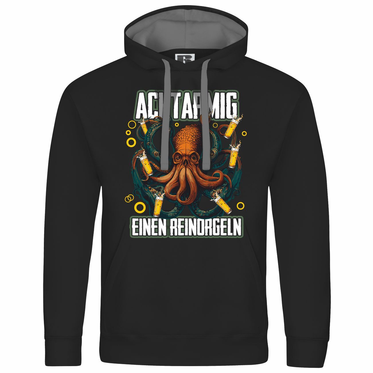 Kapuzenpullover Herren Kapuzenpullover Achtarmig einen reinorgeln