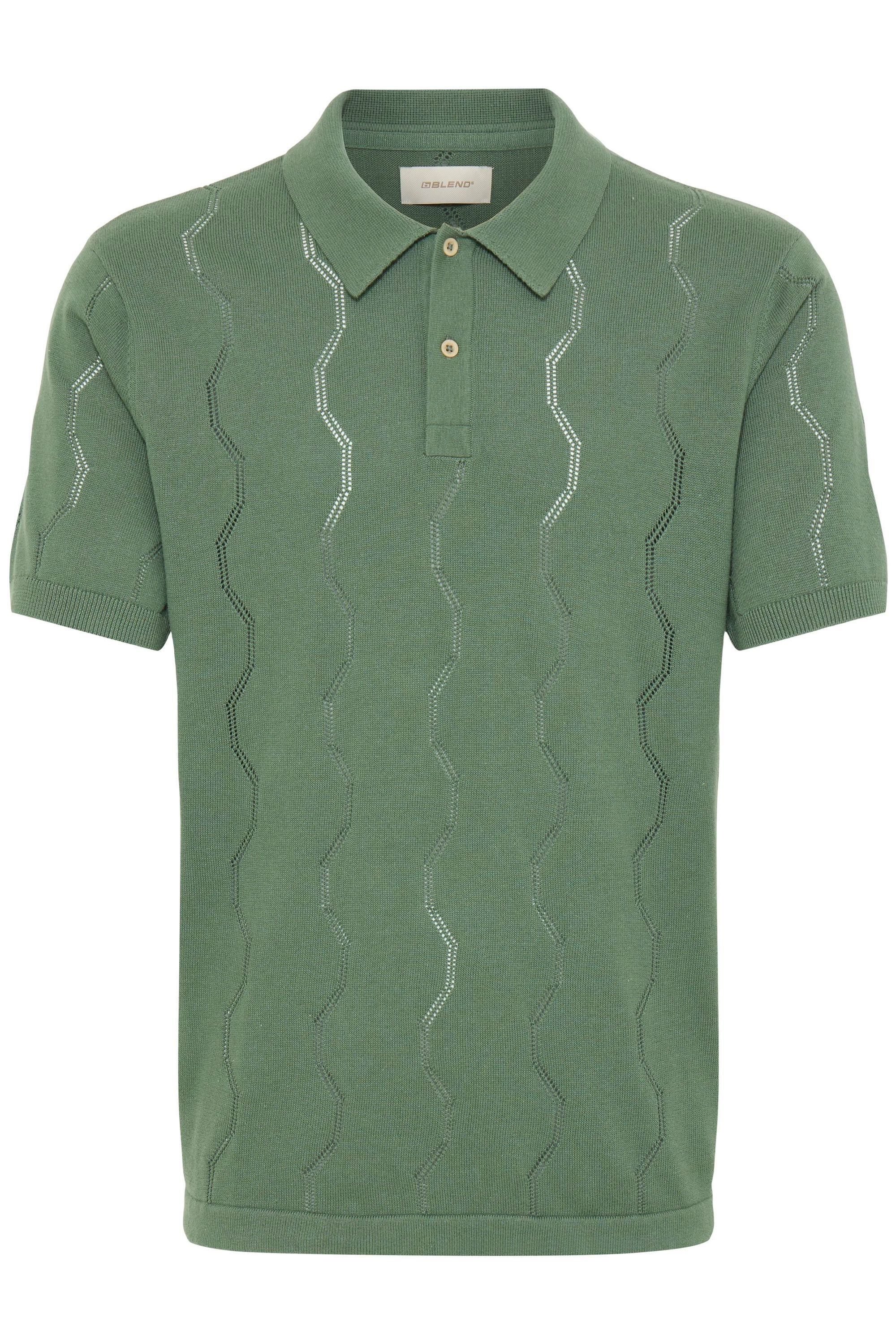 Blend Poloshirt BHDuran Knit (1-tlg) Modernes Poloshirt mit Lochstrickmuster