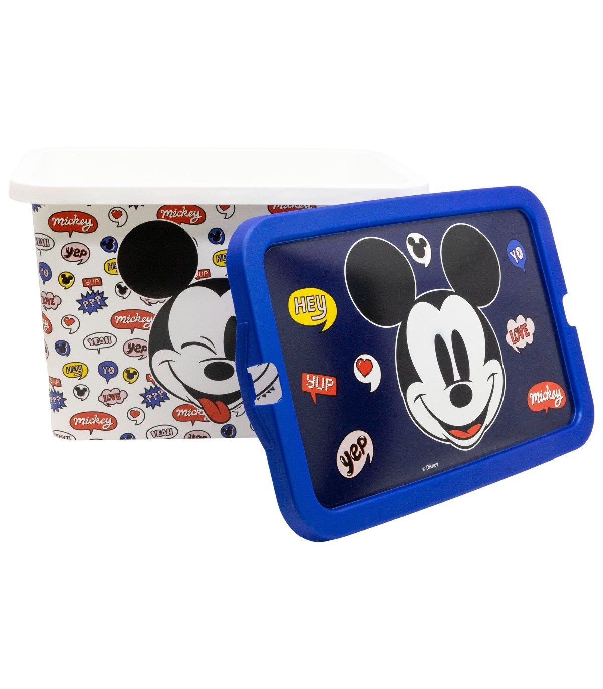 Disney Mickey Mouse Aufbewahrungsbox 7 l Kinderzimmer Box für Spielzeu