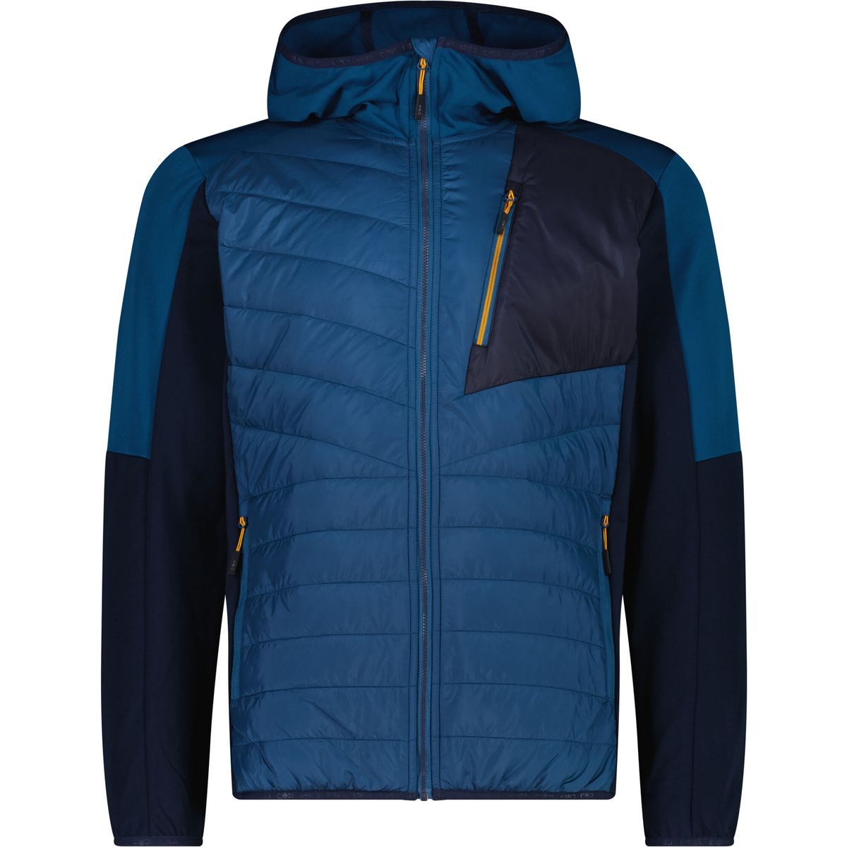CMP Steppjacke MAN Hybrid Jacket FIX Hood Leichte, atmungsaktive Hybridjacke für Herren, ideal für sommerliche
