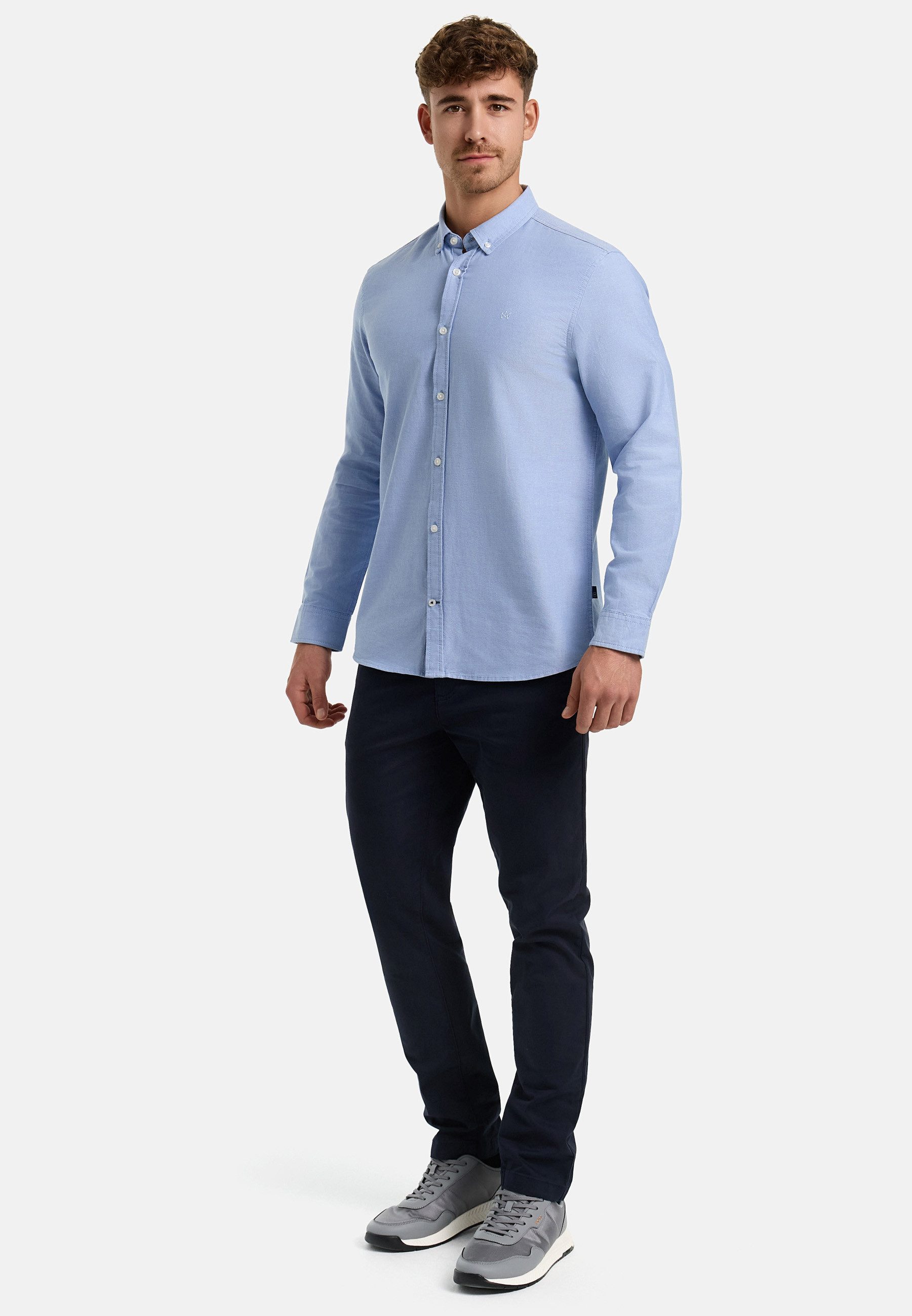 Kronstadt Langarmhemd Herren KSJohan Oxford Herrenhemd Langarm