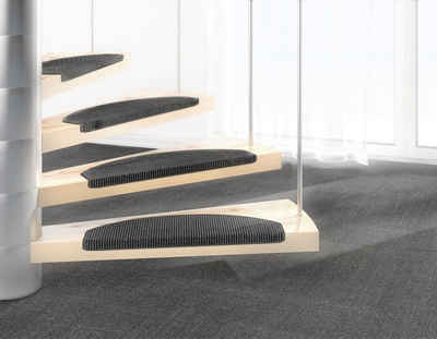 Stufenmatte »Mara S2«, Dekowe, halbrund, Höhe 5 mm, 100% Sisal, große Farbauswahl, auch als Set mit 15 Stück erhältlich