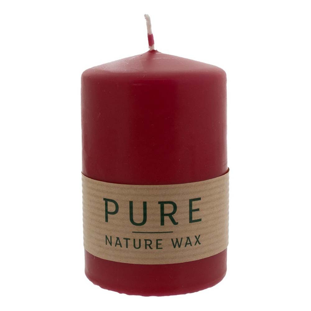 Richard Wenzel GmbH & Co. KG Formkerze PURE Natural Wax Kerze - Karminrot 9 günstig online kaufen
