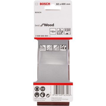 BOSCH Schleifscheibe Schleifband X440 Best for Wood and Paint, 60x400mm, K150