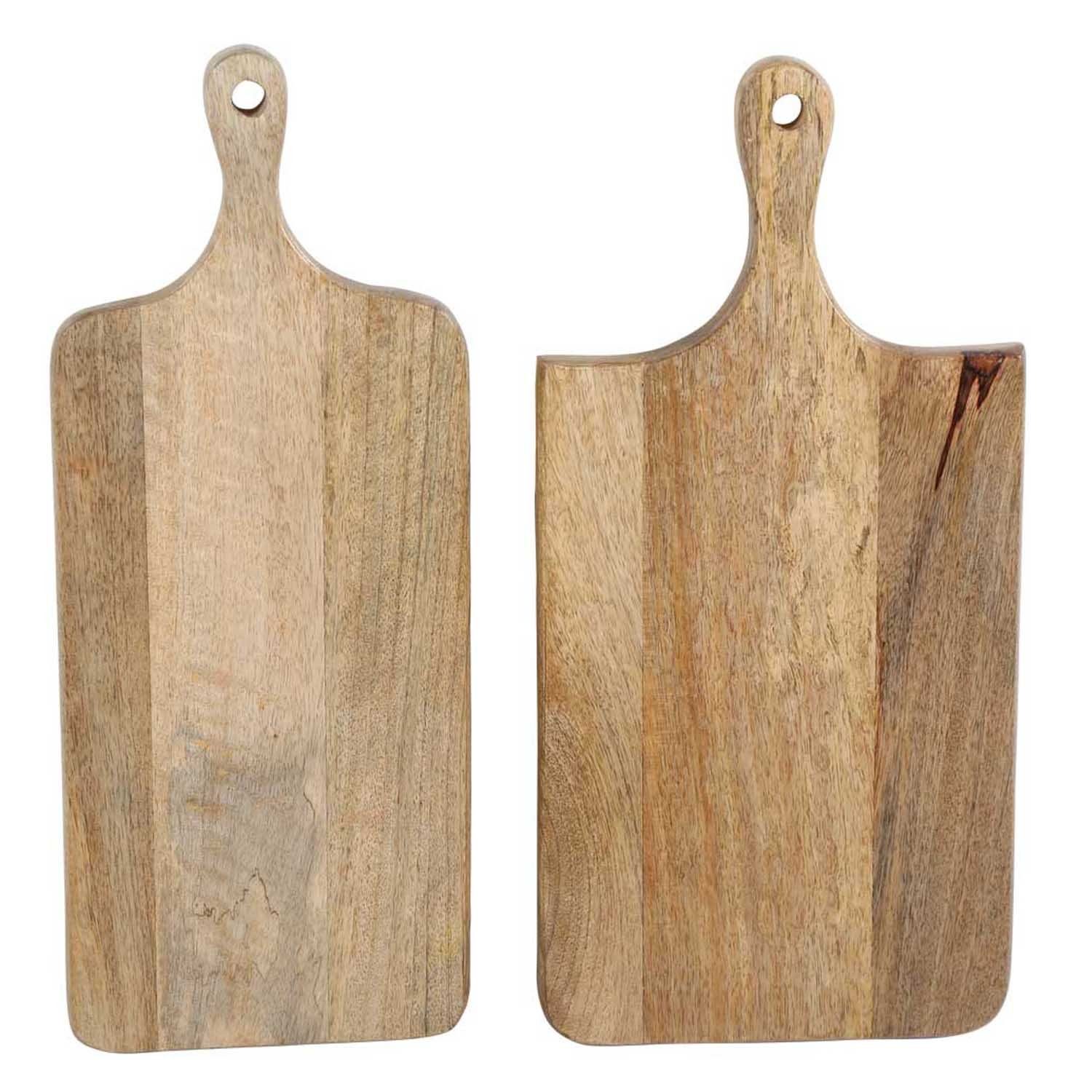 Casa Moro Servierbrett (Spar-Set, Mangoholz, Mangoholz, Handgefertigt lang Servierbrett aus Massivholz, Holz 2-St), 42cm