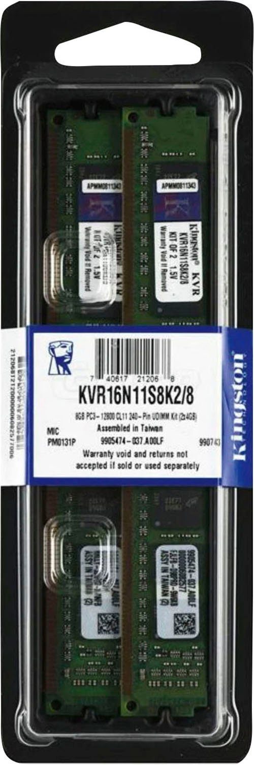Kingston KVR16N11S8K2/8 8GB Arbeitsspeicher