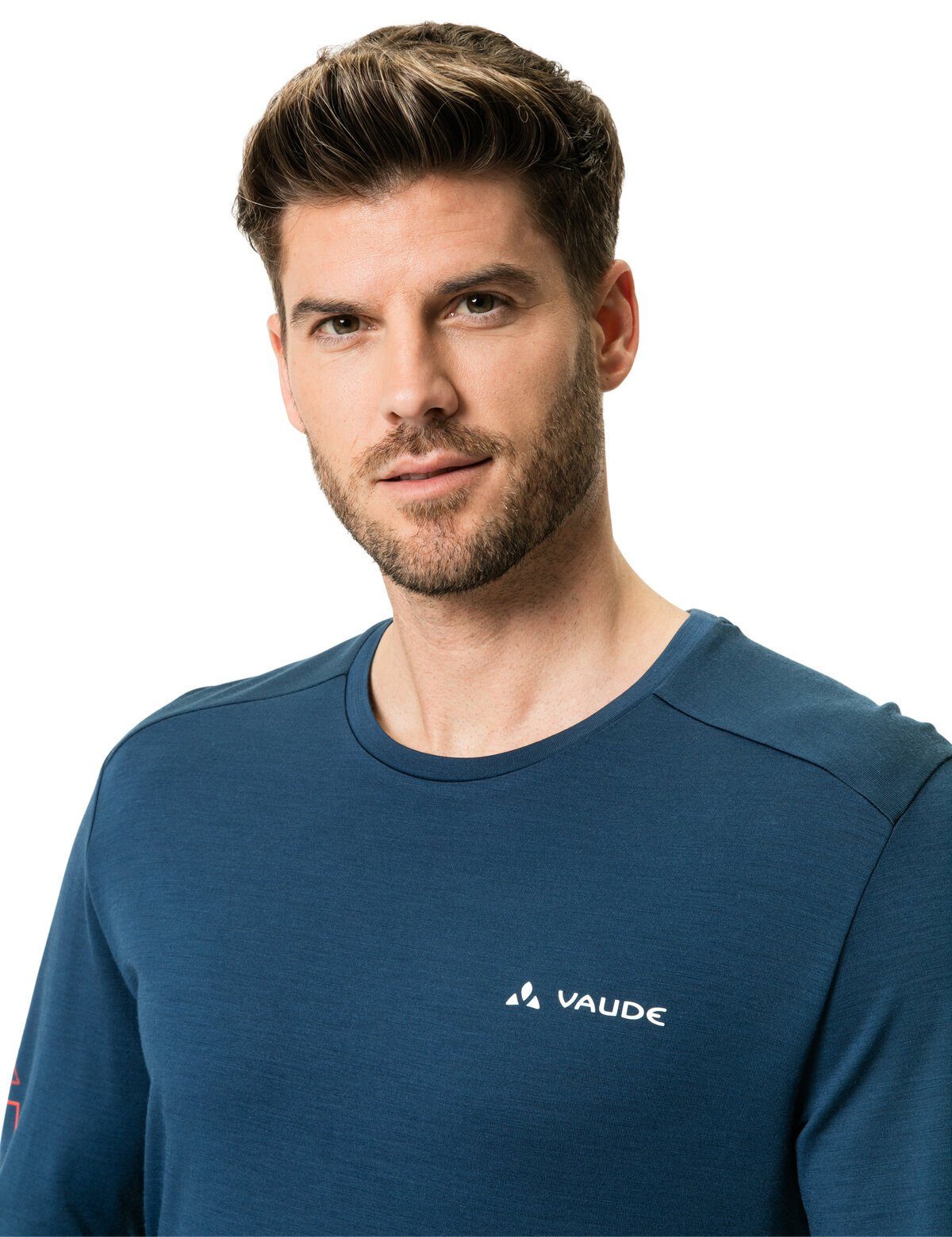 LS Wool Men's T-Shirt VAUDE Monviso (1-tlg) T-Shirt dark sea
