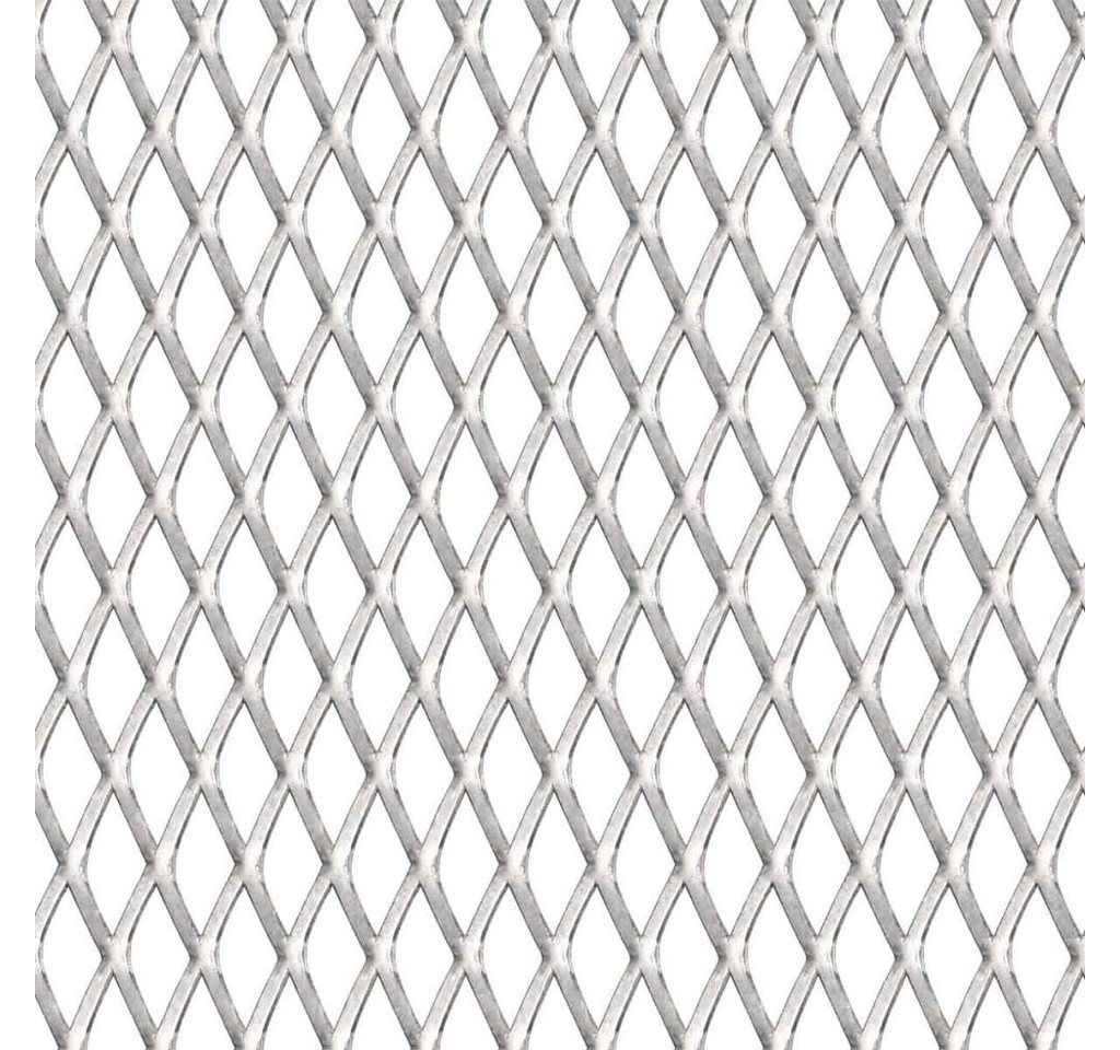 Thumbnail - vidaXL Gartenzaun Gittermatte Streckmetall Edelstahl 100x85 cm 45x20x4 mm, (1-St)