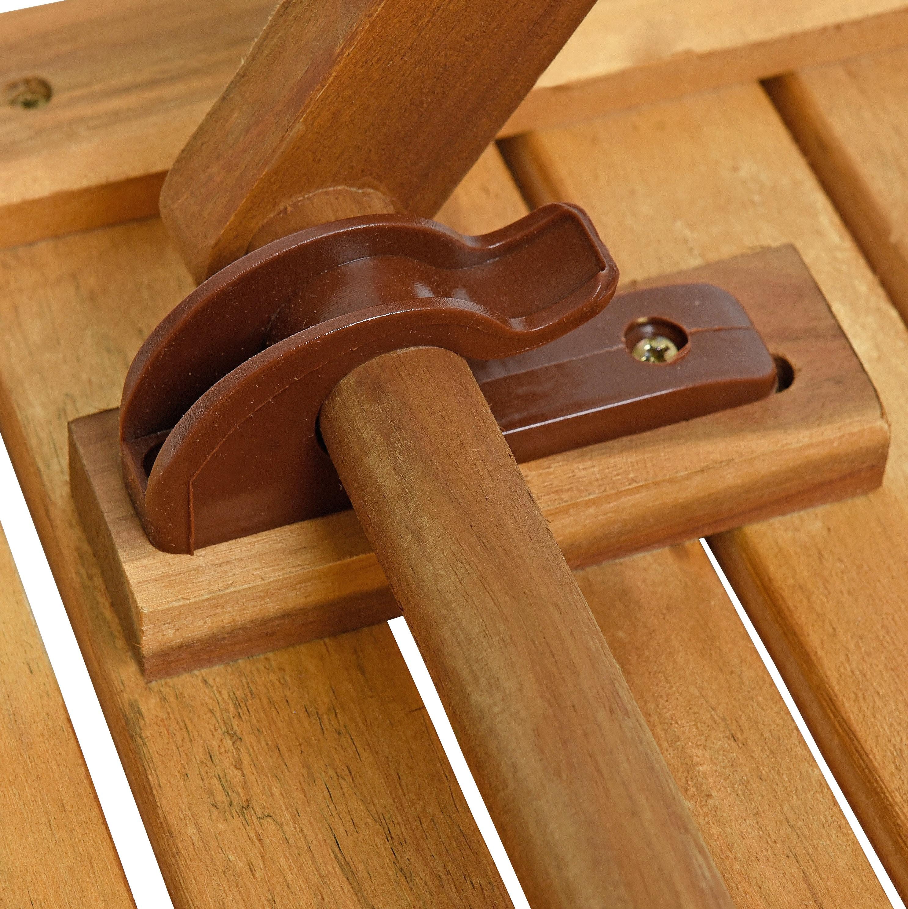 ESTEXO Gartentisch Balkontisch Klapptisch Holztisch Ø 57 cm Rund Tisch Akaz günstig online kaufen