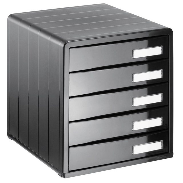 ROTHO Schubladenbox “Timeless Schubladenbox Bürobox mit 5 Schüben, Kunststoff (PS) BPA-frei”
