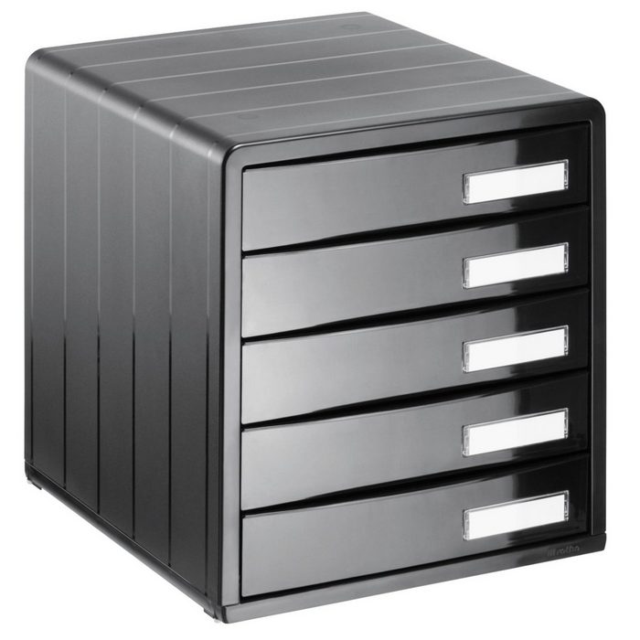 ROTHO Schubladenbox Timeless Schubladenbox Bürobox mit 5 Schüben Kunststoff (PS) BPA-frei