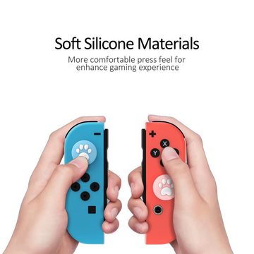 HYTIREBY Nintendo-Schutzhülle Cute Cat Paw Thumb Grip Caps für Nintendo Switch/OLED/Lite