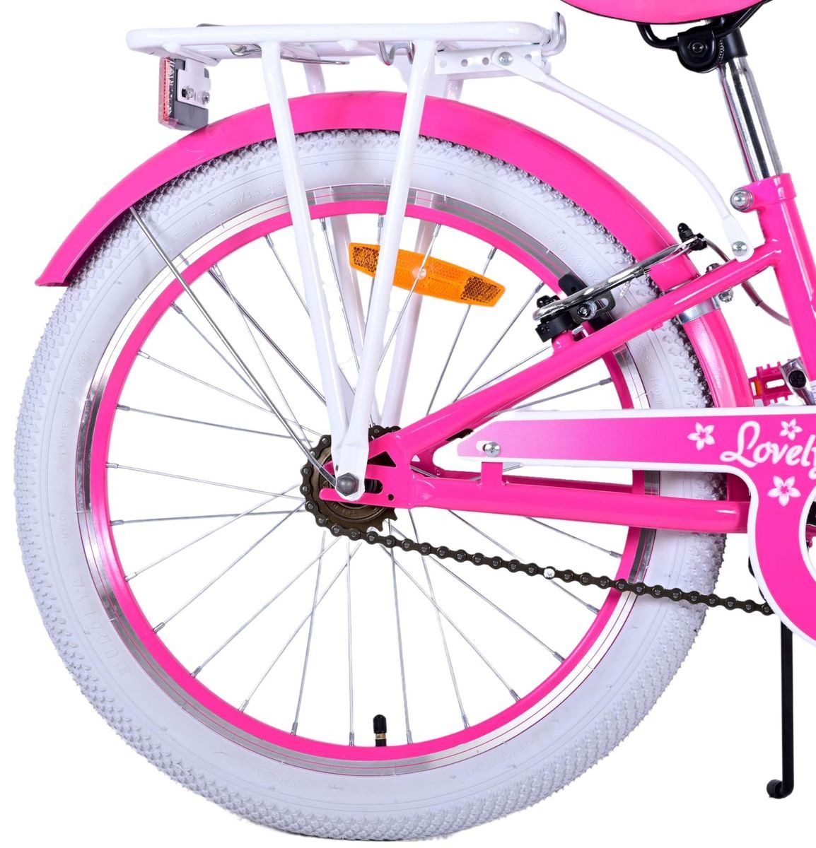 T&Y Trade Kinderfahrrad 20 ZOLL Kinder Mädchen Fahrrad Kinderfahrrad Rad LOVELY Rosa 22120, 1 Gang, Rücktrittbremse, Korb, Seitenständer, Gepäckträger, Schutzbleche