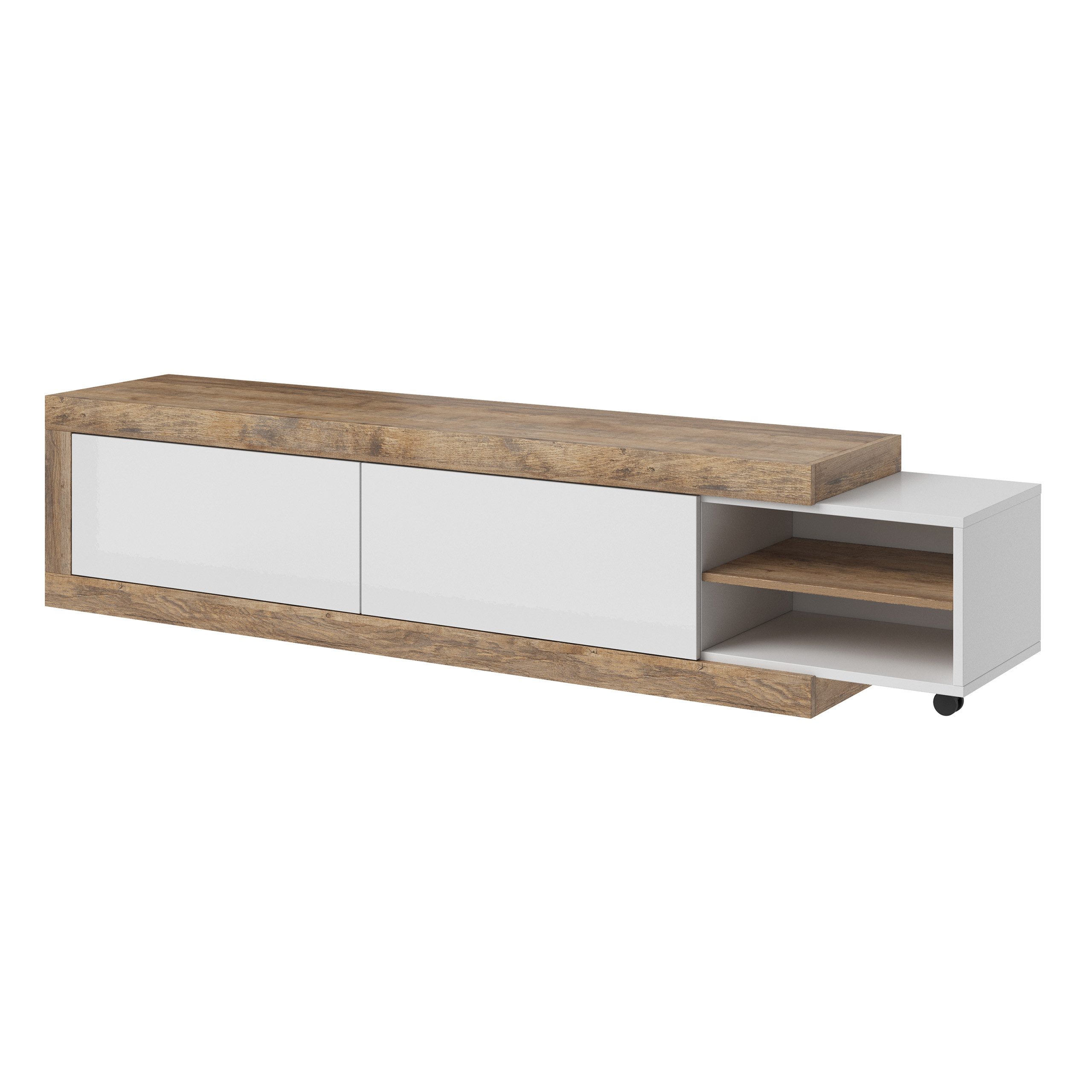 Masseno Lowboard Masseno TV-Schrank SINFONIA 200x40x44 cm braun