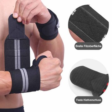 Vivi Idee Handgelenkbandage 1/2 Paar Handgelenkschoner Wrist Wraps Weightlifting Gelenkschutz (1-tlg), für Fitness Gym Crossfit Training