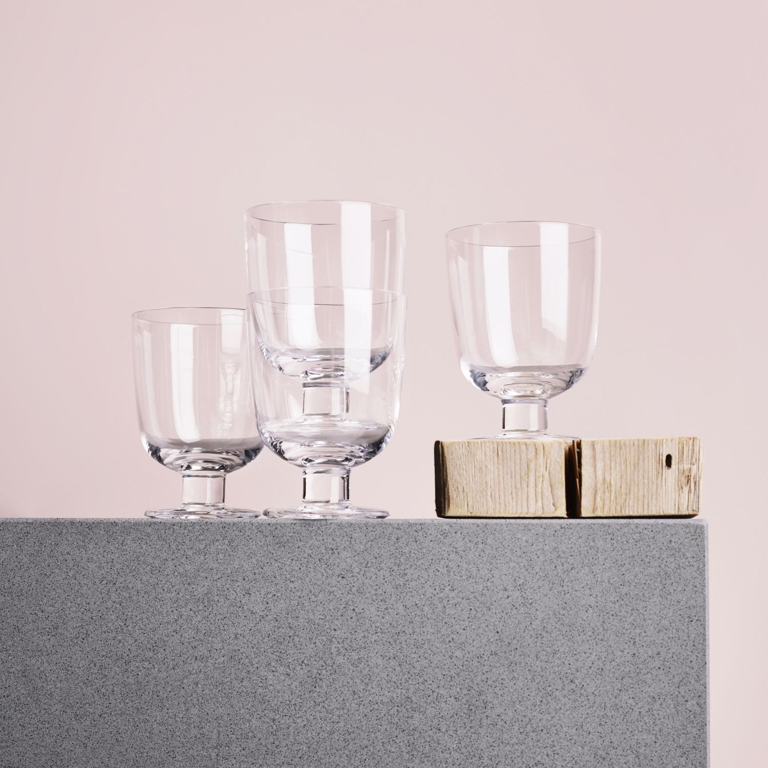 IITTALA Glas Lempi, 2-tlg., Glas, stapelbar