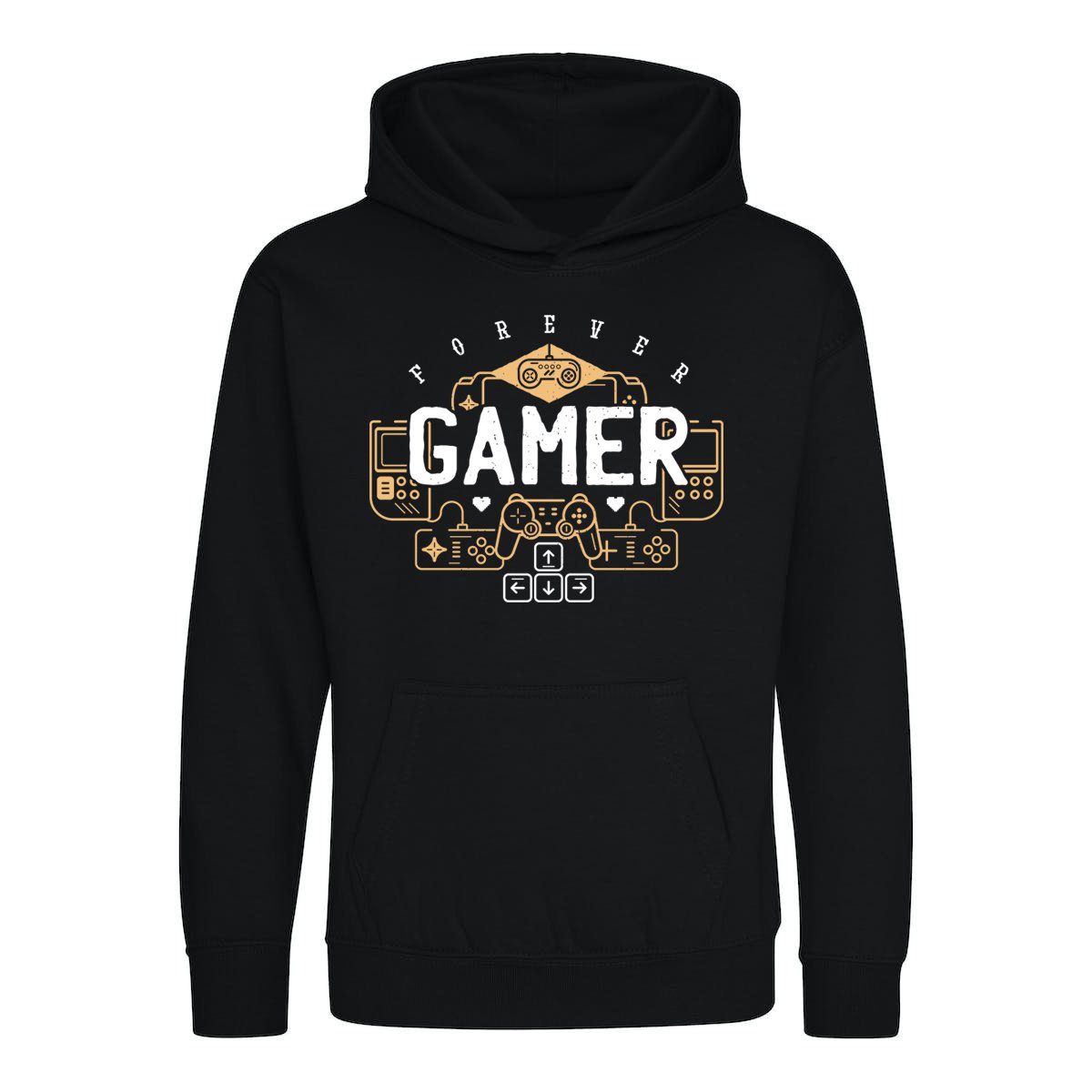 Kapuzenpullover Gamer Forever Kinder Hoodie Pullover für Jungen und Mädchen