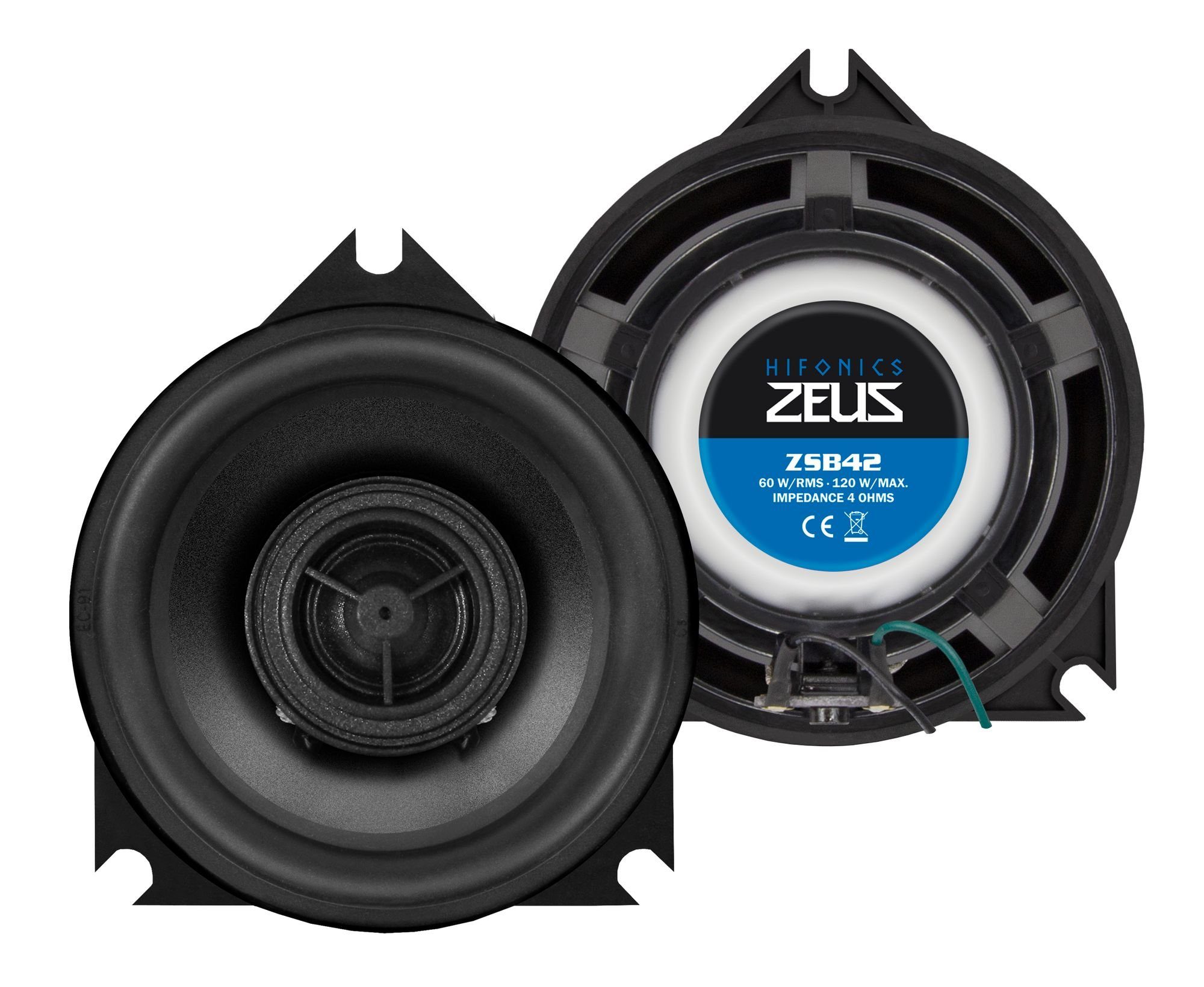 Hifonics ZSB42 10 cm (4) 2-Wege Koaxial-Lautsprecher für BMW / Mini Auto-Lautsprecher (60 W, Hifonics ZSB42 10 cm (4) 2-Wege Koaxial-Lautsprecher für BMW / Mini)