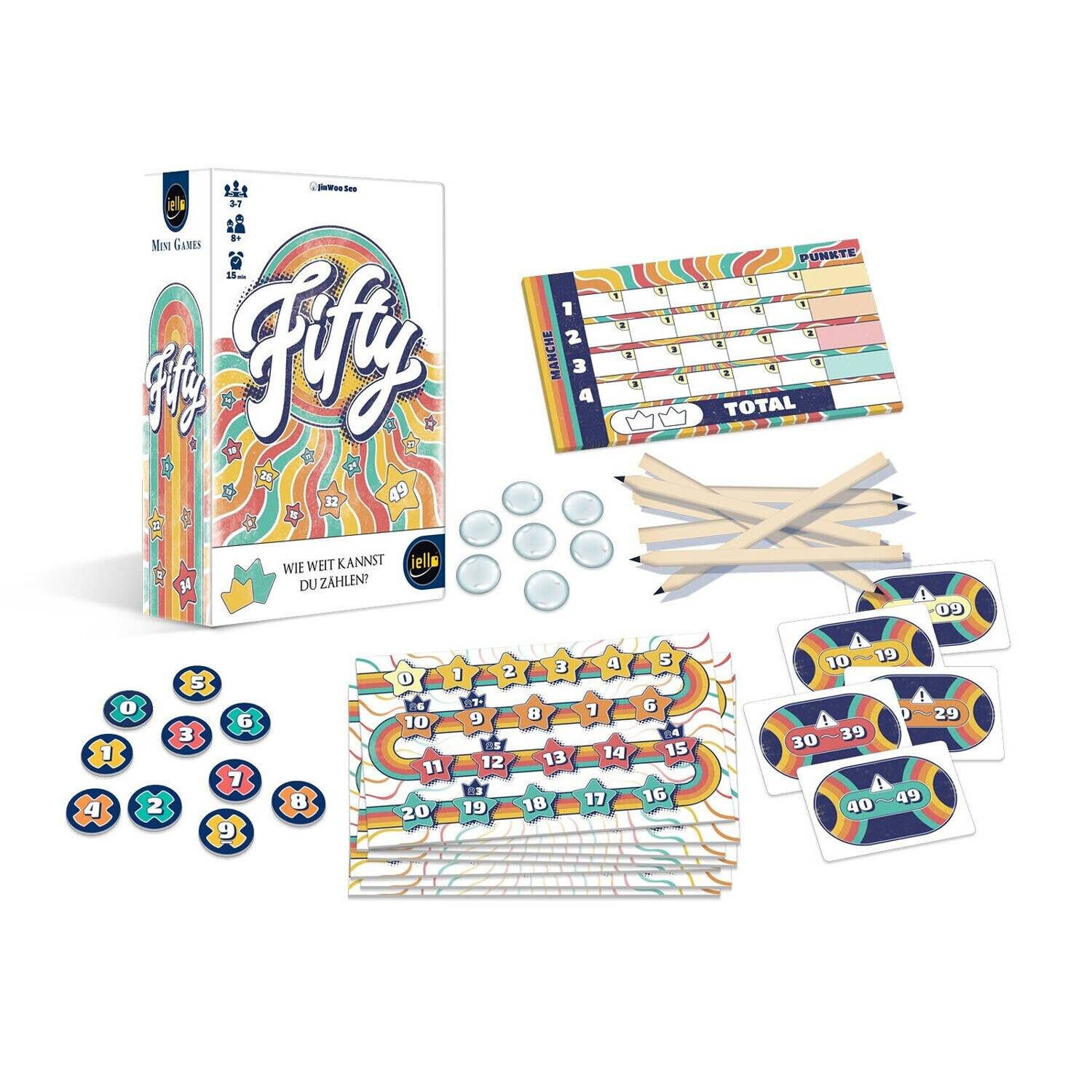 Hutter Trade Selection Spiel Fifty Kartenspiel für 3-7 Personen ab 8 Jahren