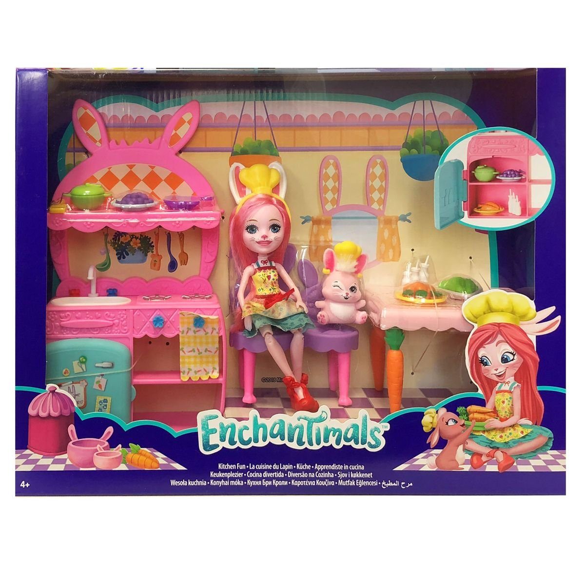 Mattel® FRH47 Bree - & Spielwelt Mattel Küche Enchantimals - Bunny mit Twist