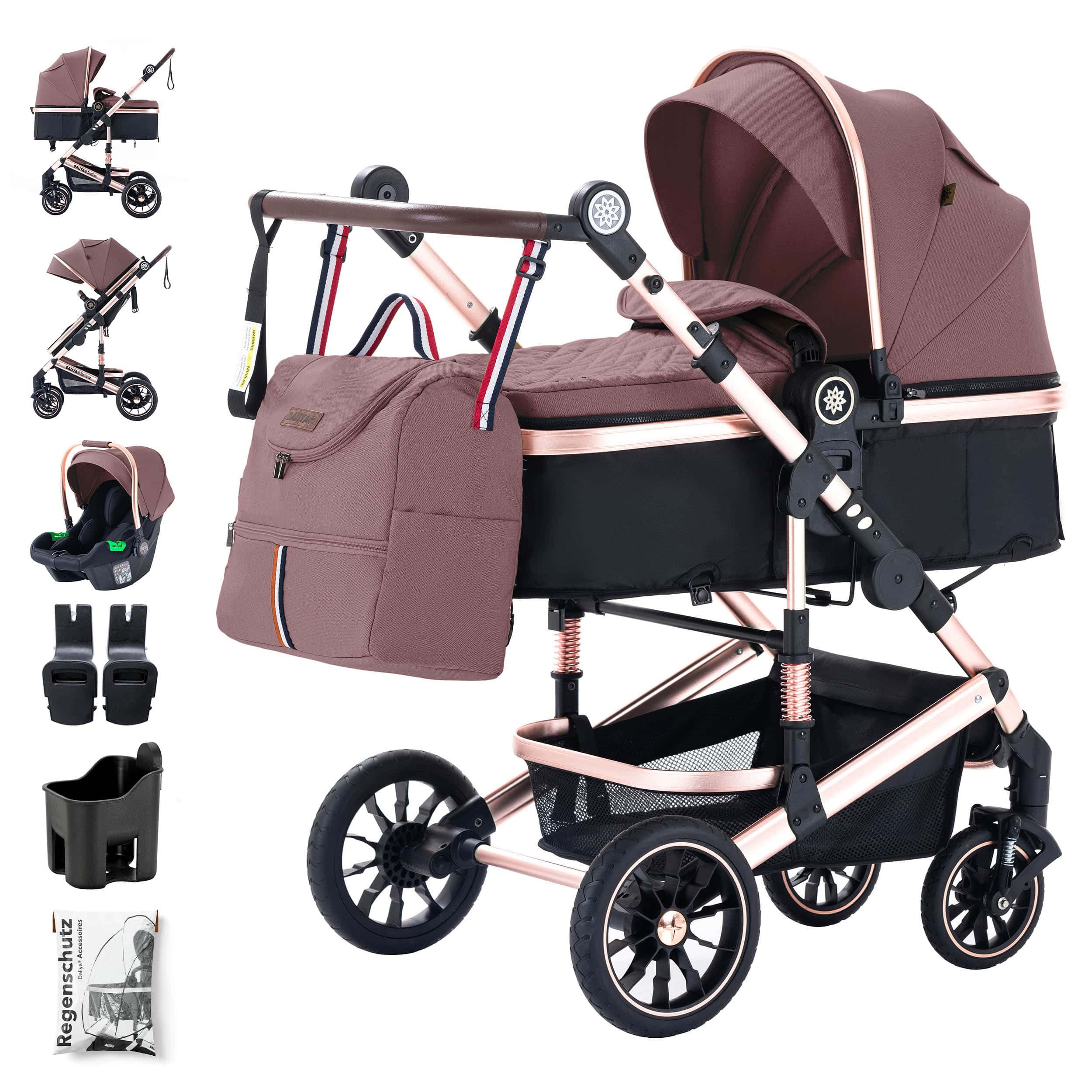 Kombi-Kinderwagen NEOMOVE 3in1 Kinderwagen mit i-Size Babyschale & Buggy