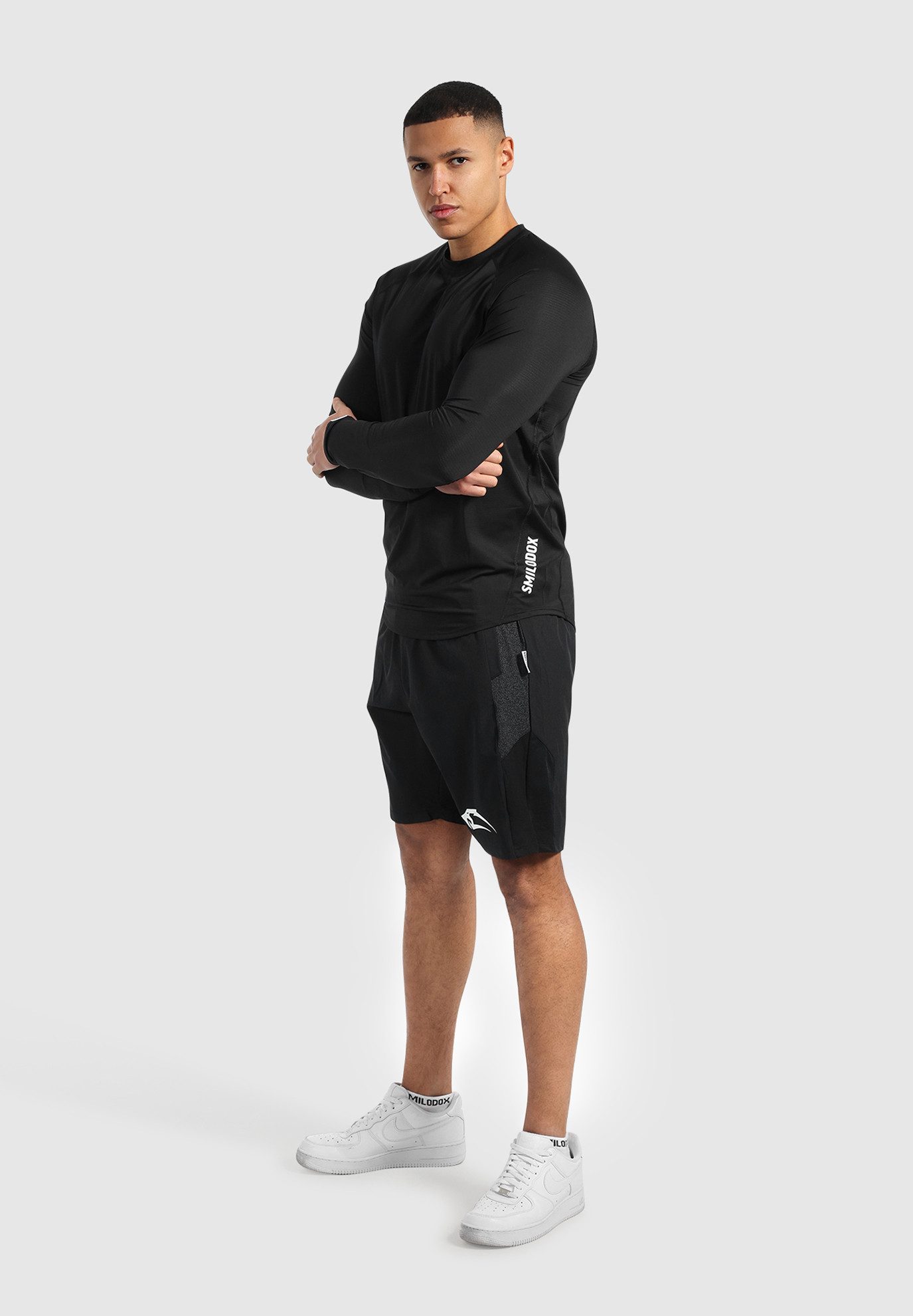 Smilodox Longsleeve Powerfit, Slim Fit Atmungsaktives günstig online kaufen