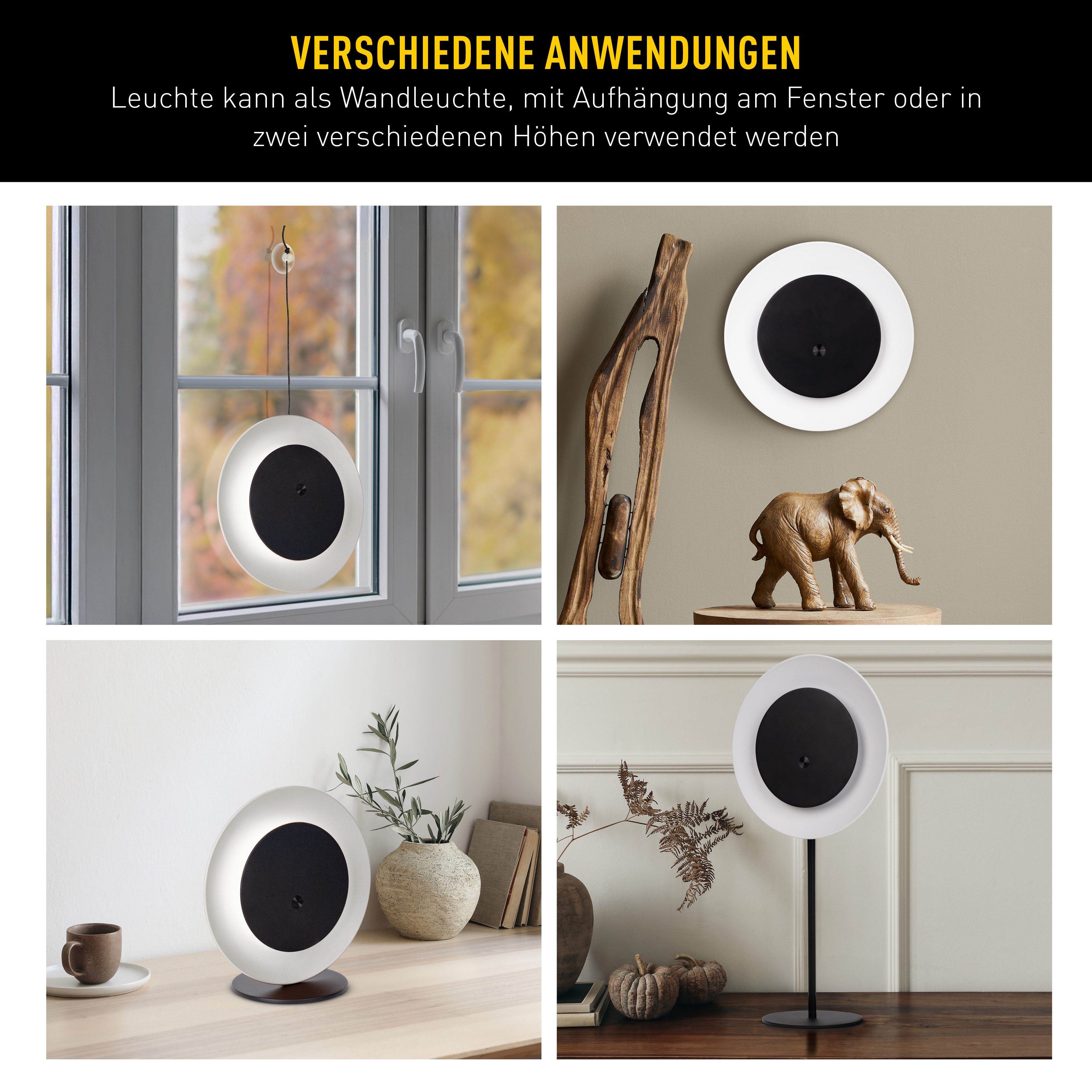 näve LED Solarleuchte Solan, Dimmfunktion, USB-Ladefunktion, LED fest integriert, Warmweiß, 4in1 Akku-Solar-Tisch-Hängeleuchte, Touchschalter, USB, dimmbar