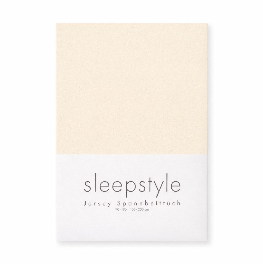 Sleepstyle Spannbettlaken SleepStyle, Jersey, Gummizug: rundum, (1 Stück), 100% Baumwolle
