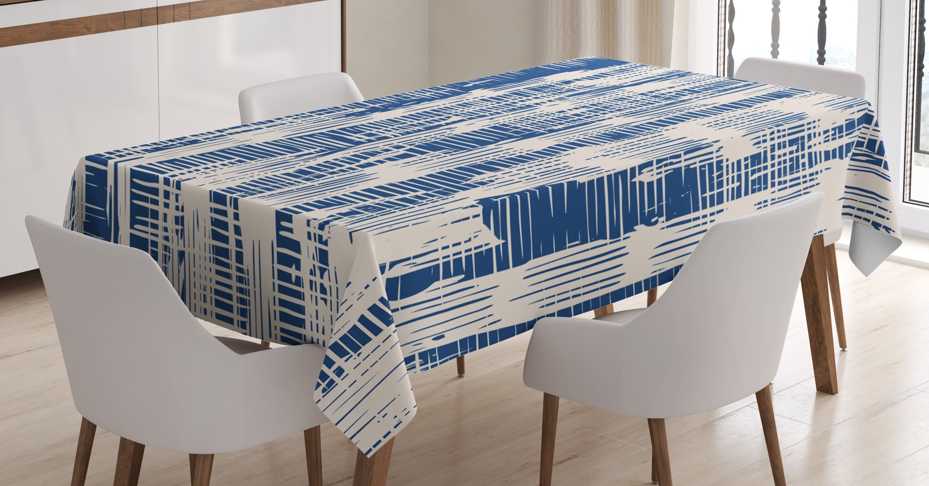 Farbfest Batik Tischdecke Für Abakuhaus Grunge Waschbar Abstrakt Klare Bereich Stripy Farben, den geeignet Außen