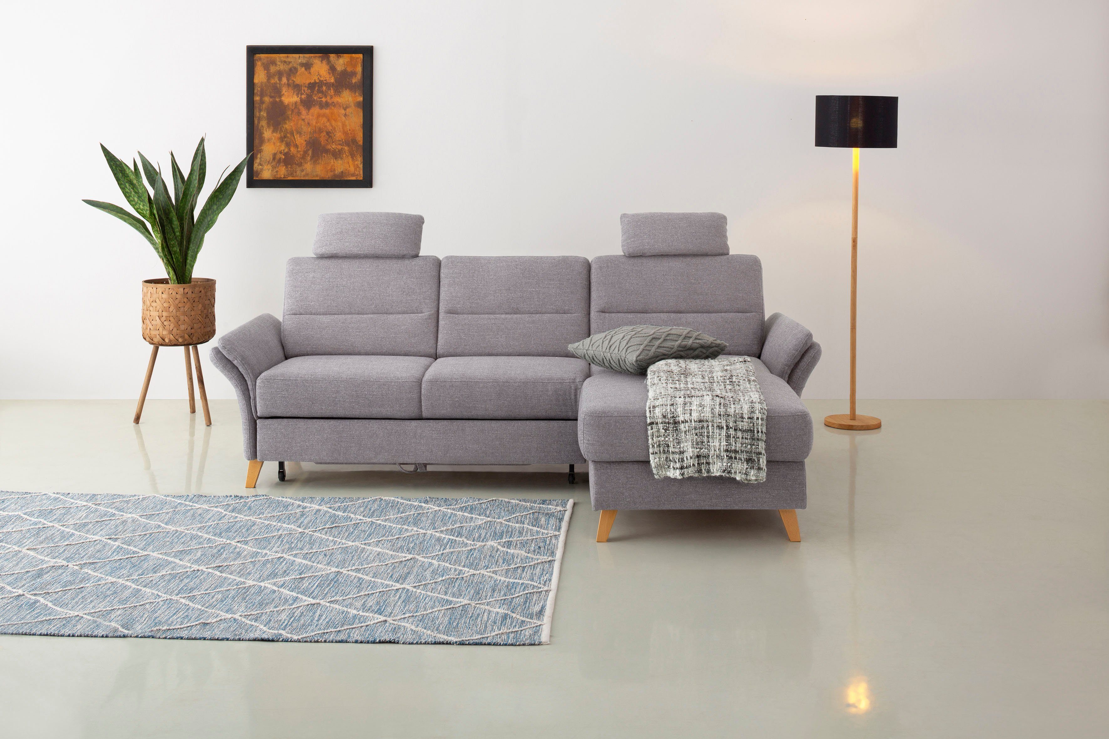 Home affaire Ecksofa Westerland L-Form, Federkern-Polsterung, günstig online kaufen