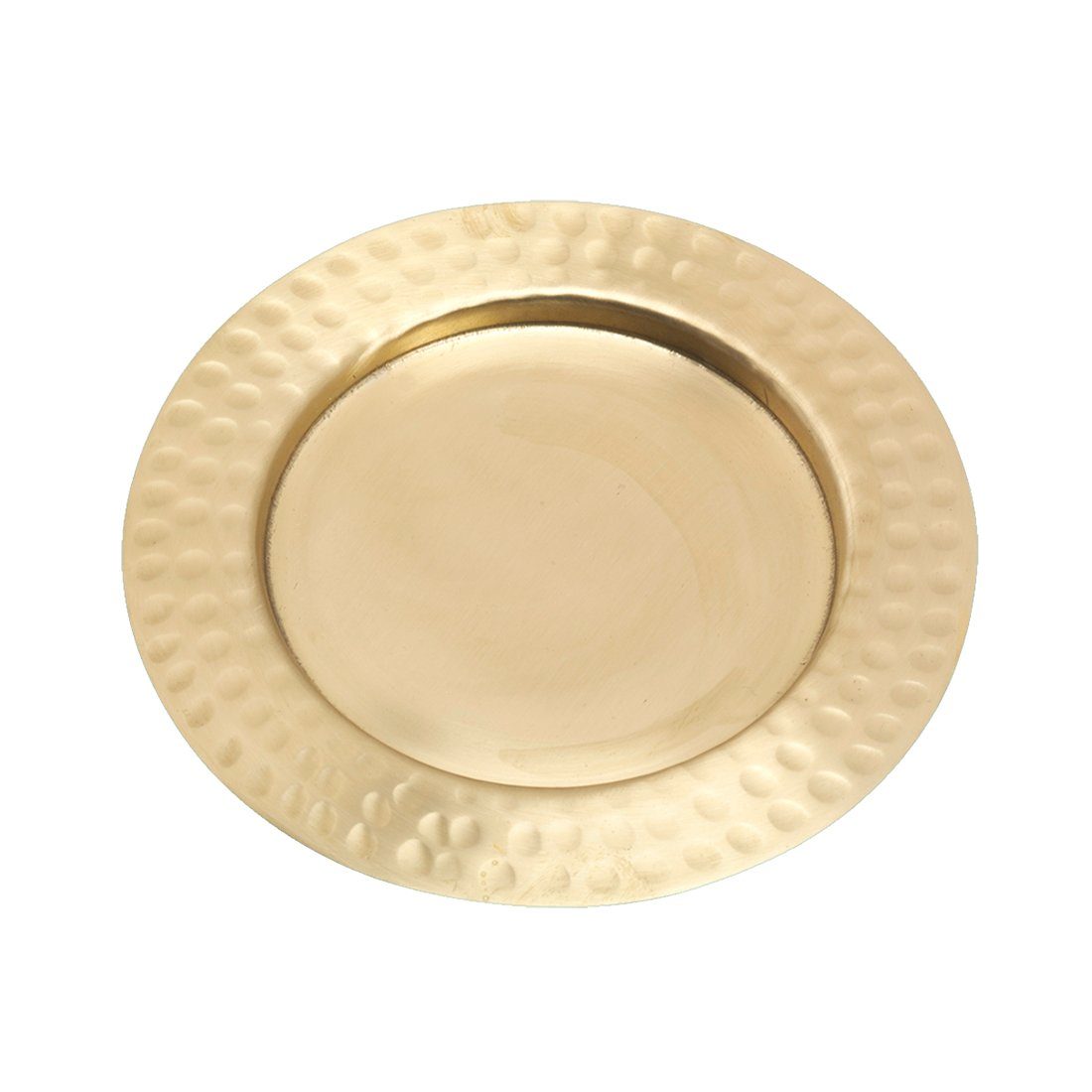 NKlaus Kerzenhalter Kerzenteller Ø10 aus Messing Gold Kerzenhalter mit