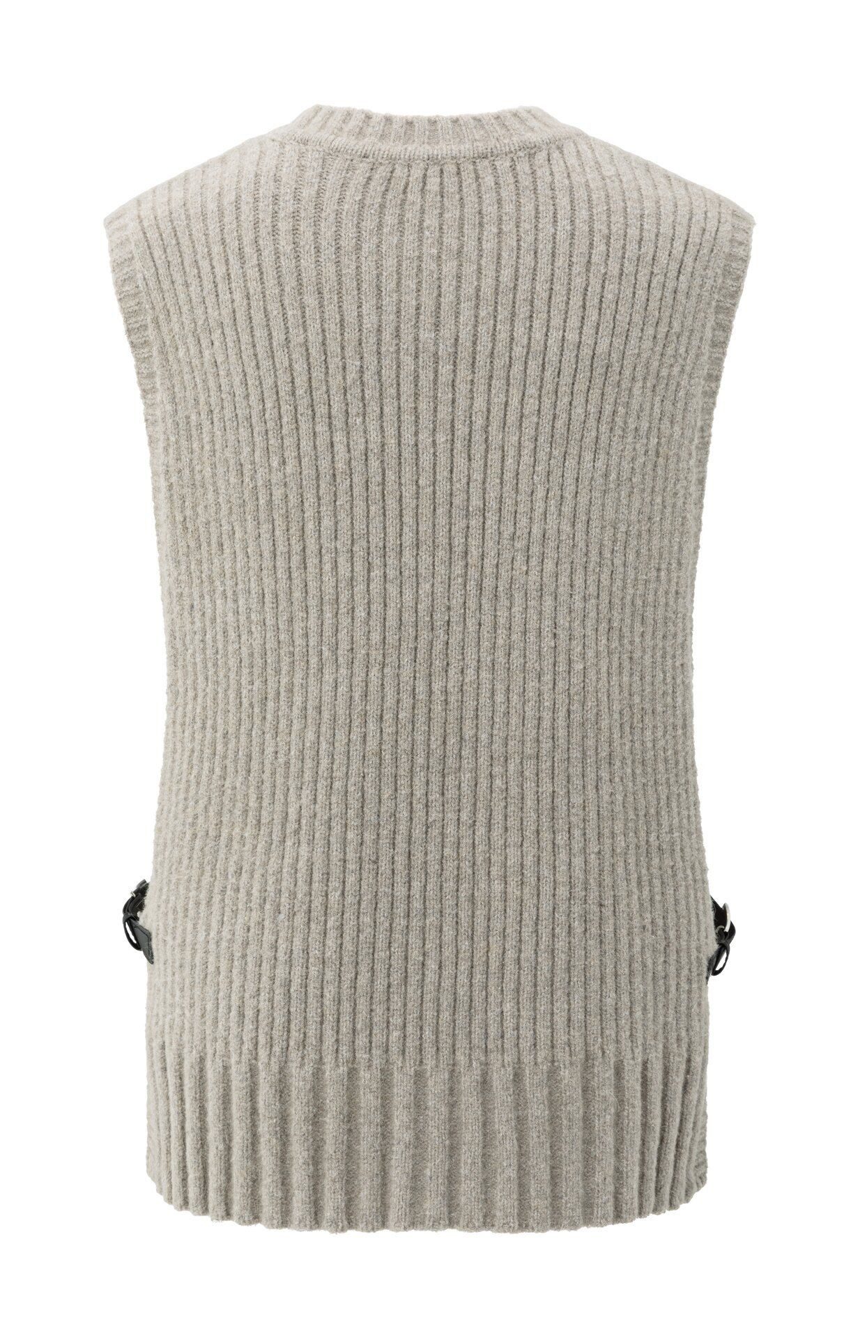 YAYA Rundhalspullover Pullover mit Schnallen günstig online kaufen