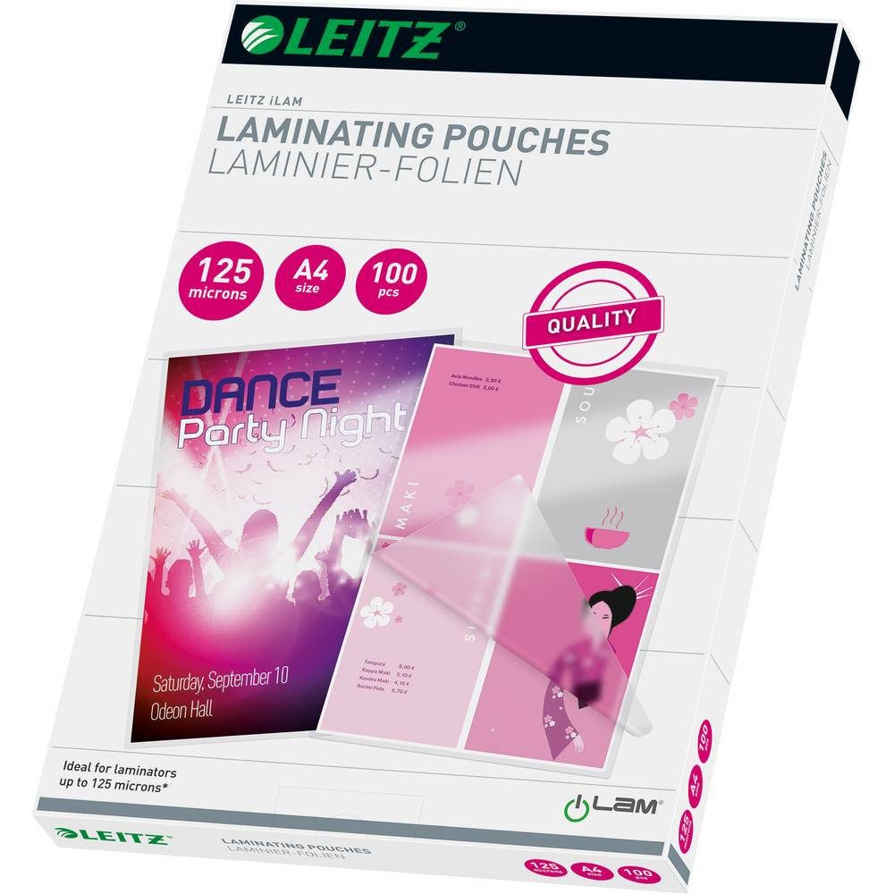 LEITZ Laminiergerät Laminierfolientasche DIN A4 33808