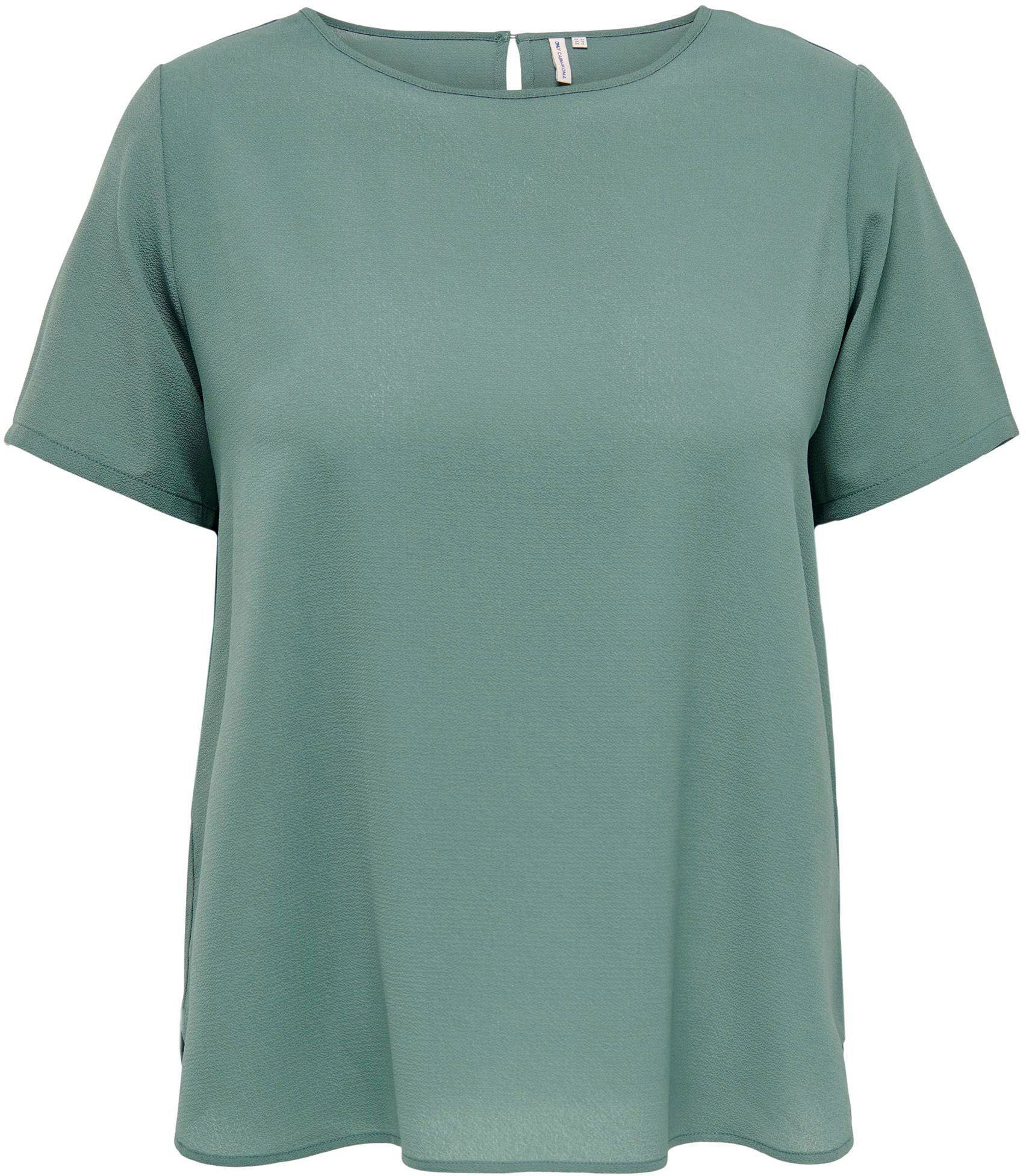 ONLY CARMAKOMA Shirtbluse CARVICA SS TOP WVN NOOS Balsam Green