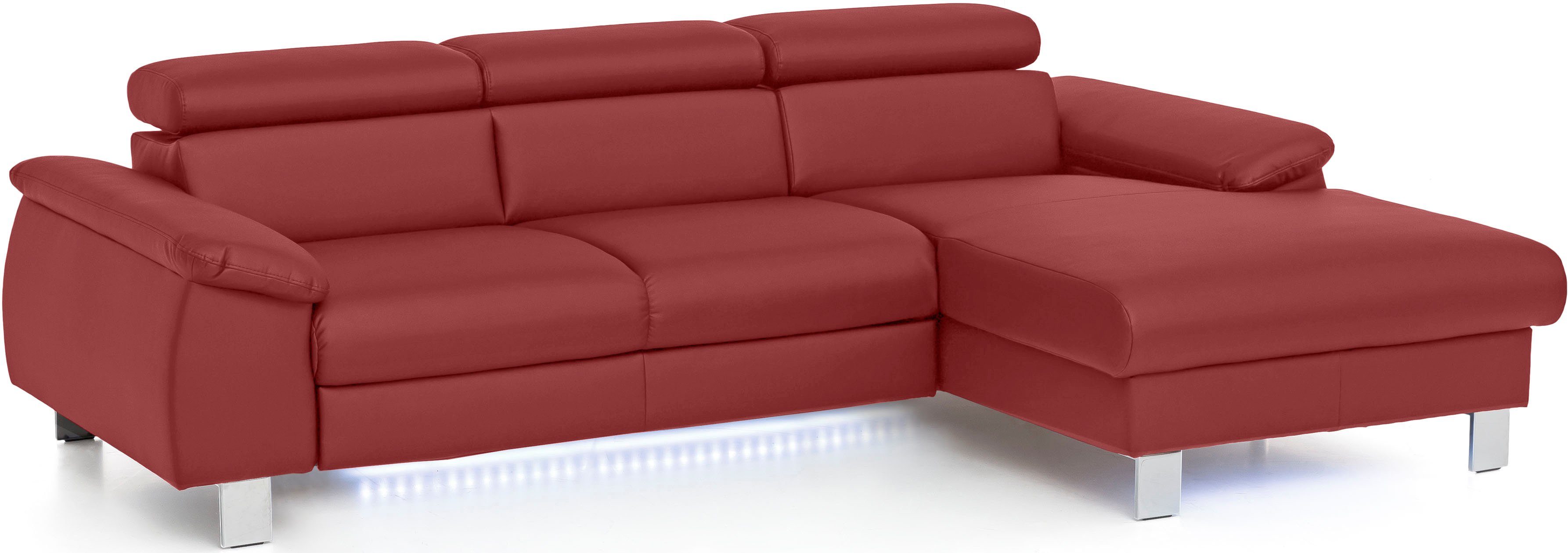 COTTA Ecksofa Komaris L-Form mit Kopfteilverstellung, günstig online kaufen