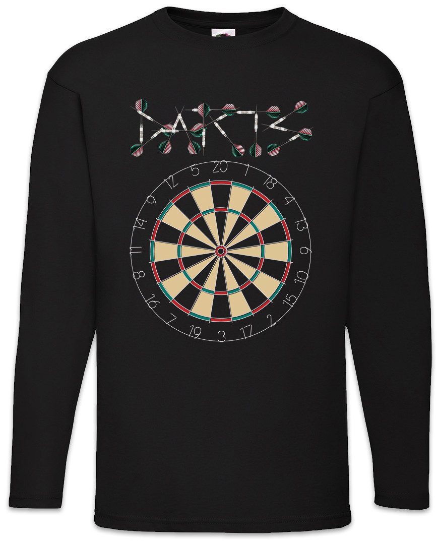 Langarmshirt Darts Target & Arrows Sport Logo Langarm T-Shirt Dart Zielscheibe