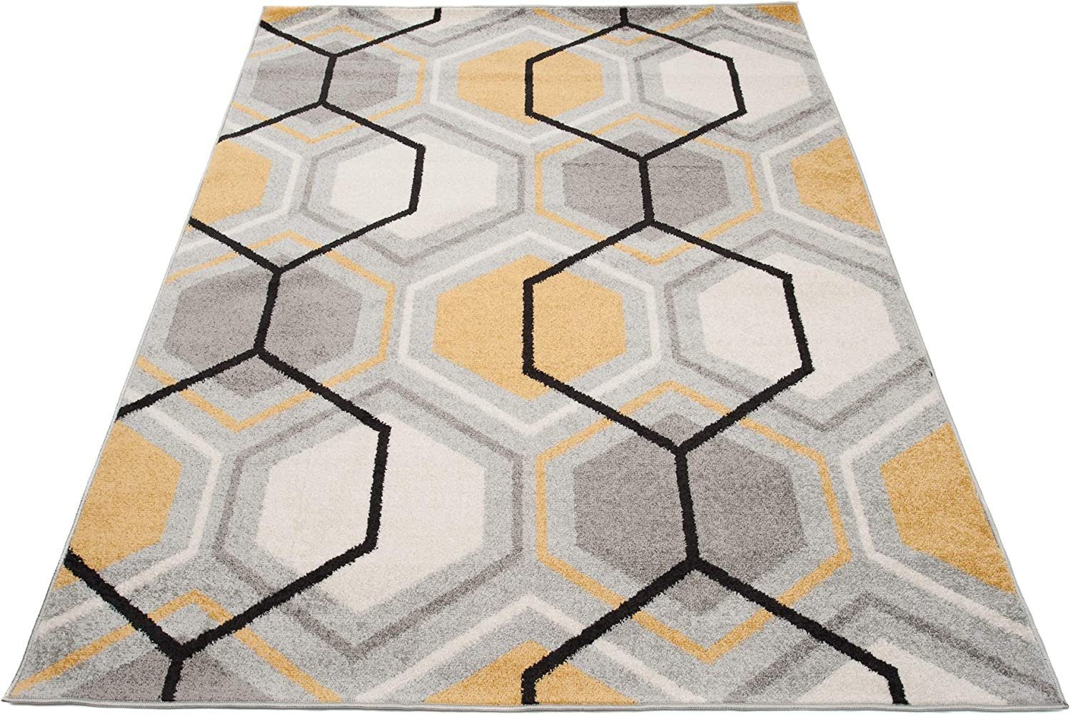 Mazovia Teppich LAZUR_Geometric, 80x150, Geometrisch, Modern, Kurzflor, Gemustert