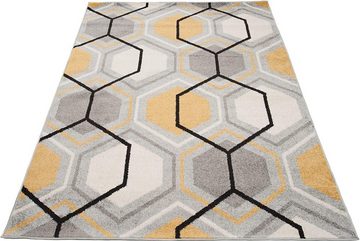 Teppich LAZUR_Geometric, Mazovia, 80x150, Geometrisch, Modern, Kurzflor, Gemustert