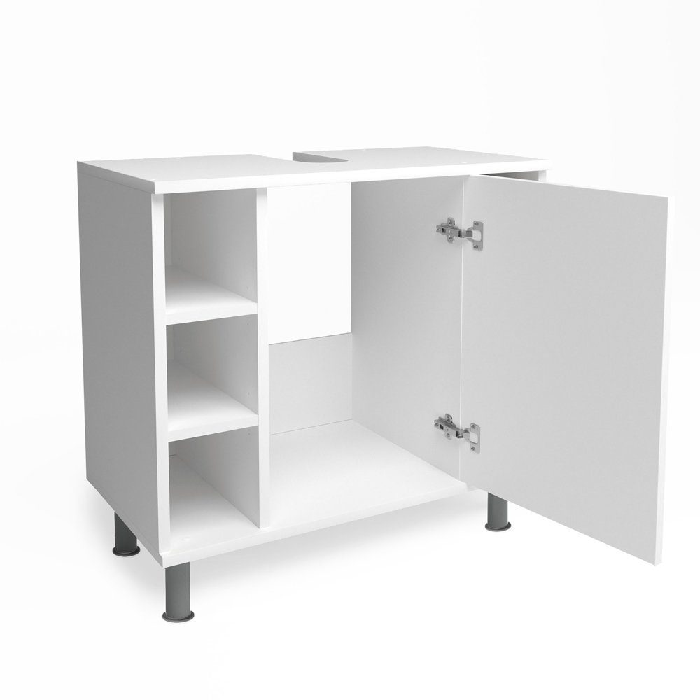 Vicco Waschbeckenunterschrank Fynn, Weiß, 60 x günstig online kaufen
