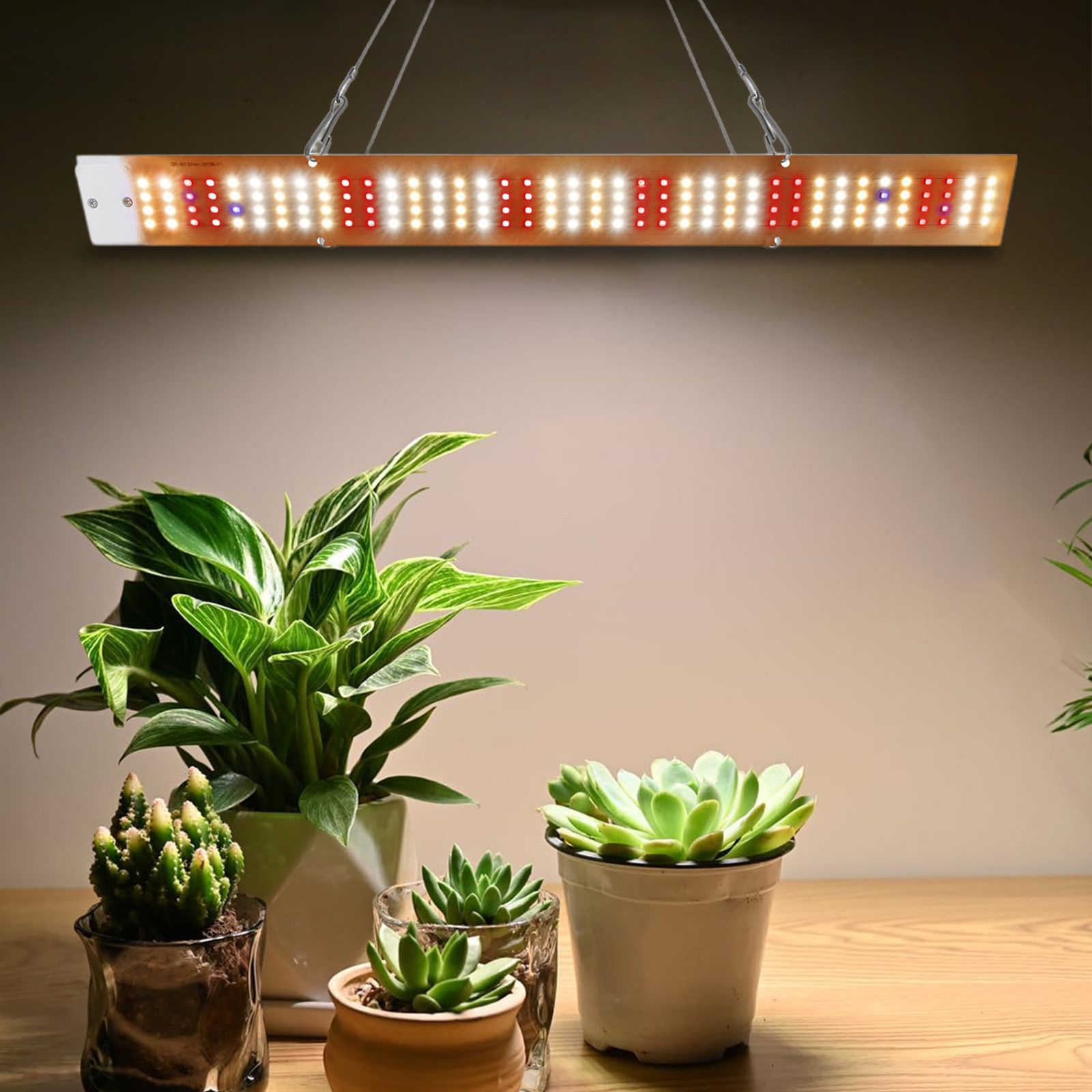 Jibenhome Pflanzenlampe LED Vollspektrum Pflanzenleuchte Hängend mit 4 Aufh günstig online kaufen